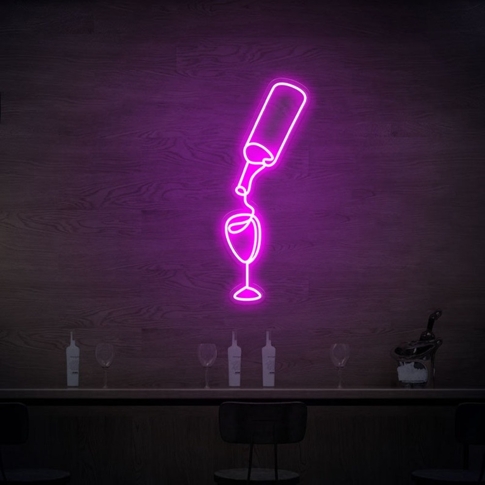 Wine In Beer Store - Vinho led luzes de sinal néon