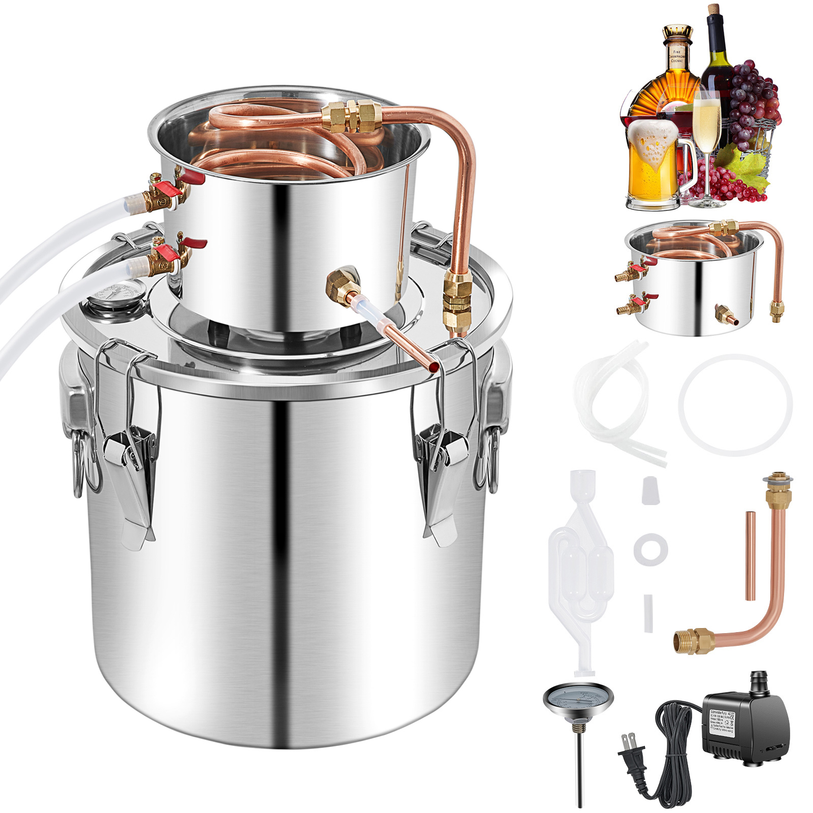 Wine Beer Liquor - SucceBuy 50L Álcool Ainda Destilador de