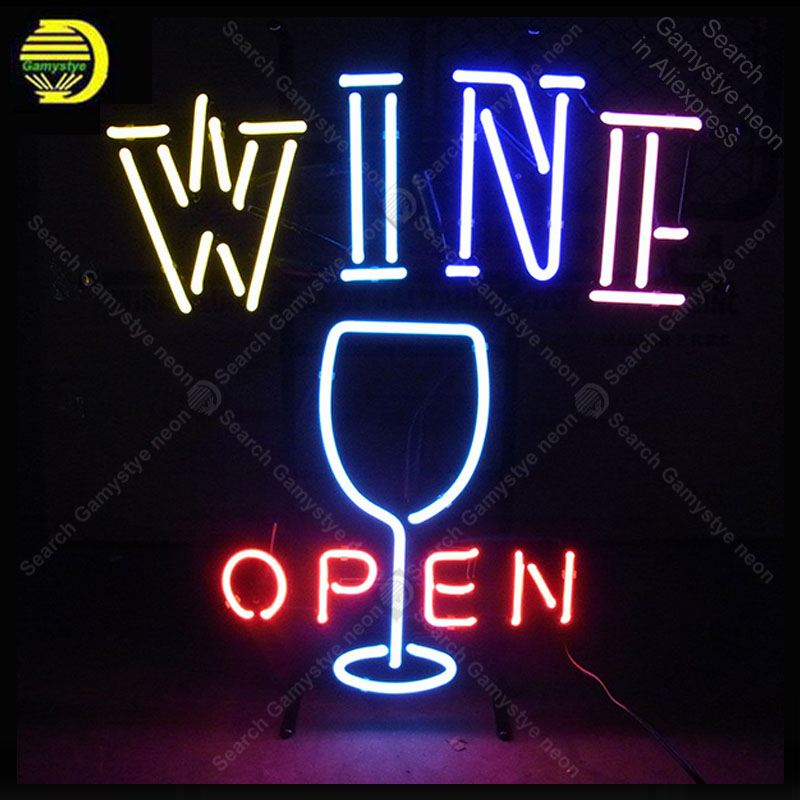 Wine In Beer Store - Sinal de néon para vinho aberto