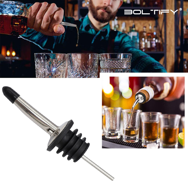 Wine Beer Liquor - BOLTIFY Bicos Dosadores de Licor Prateados,