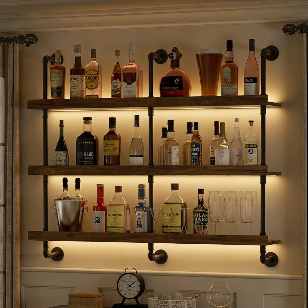 Wine Beer Liquor - Suporte de parede para garrafas de