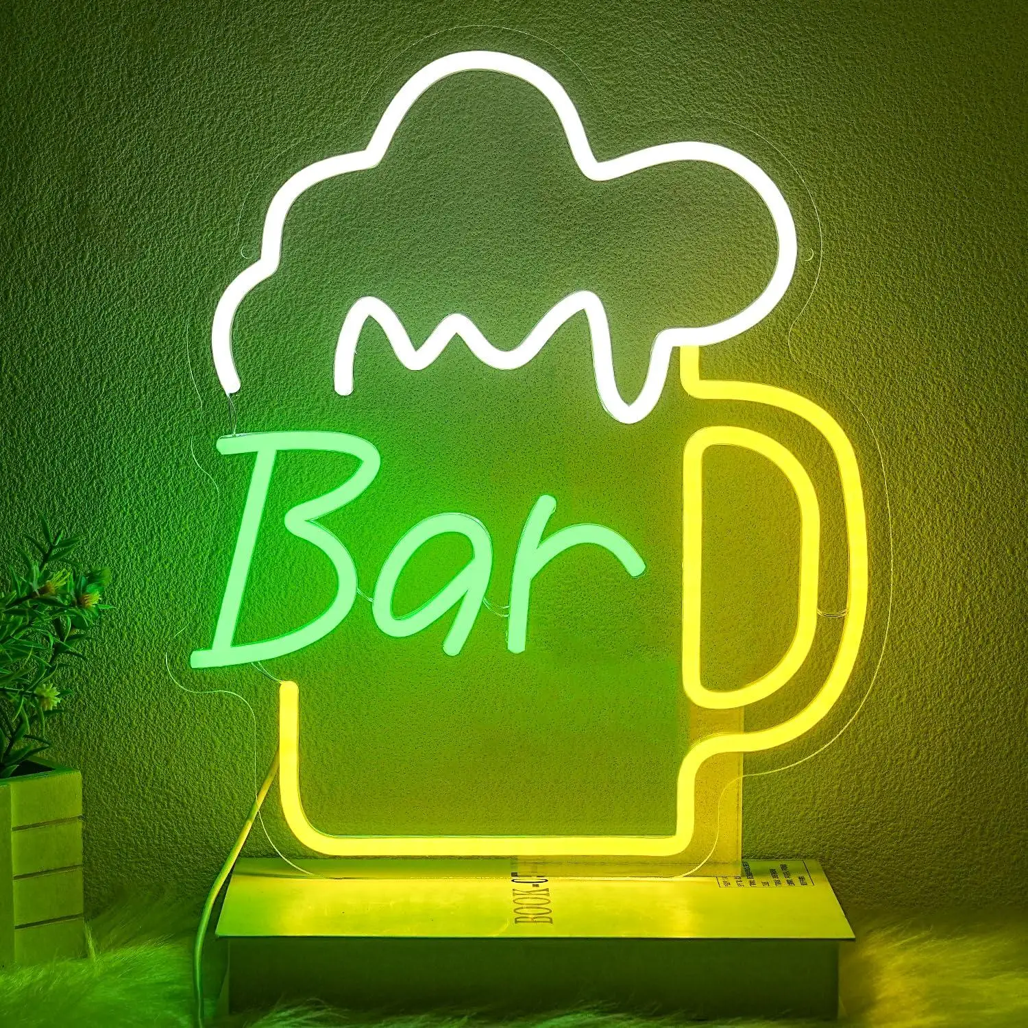 Beer & Wine Grab - Letreiro Neon de Cerveja com LED