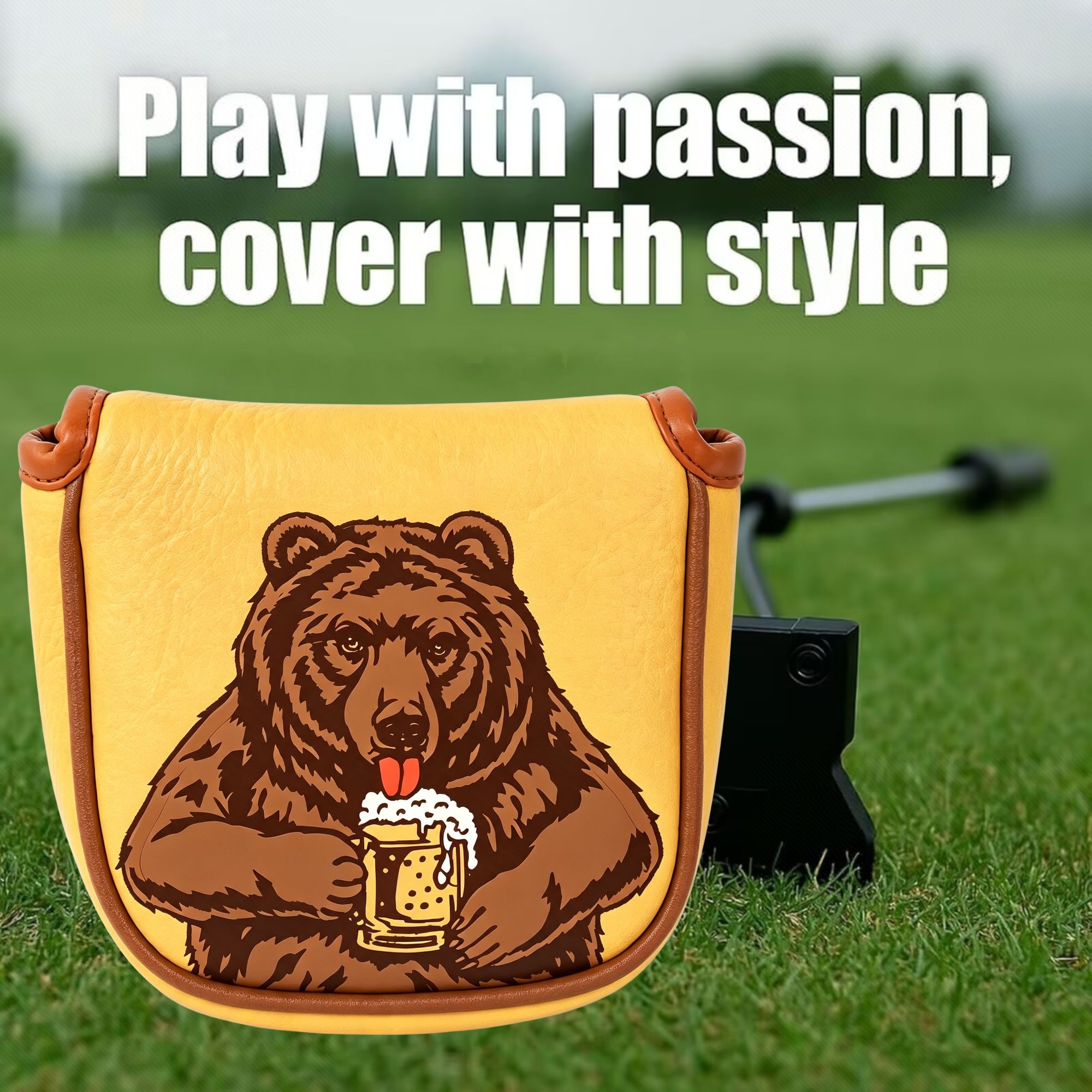 Capa de Putter de Golfe Bordad - Beer & Wine Grab avaliação e preço