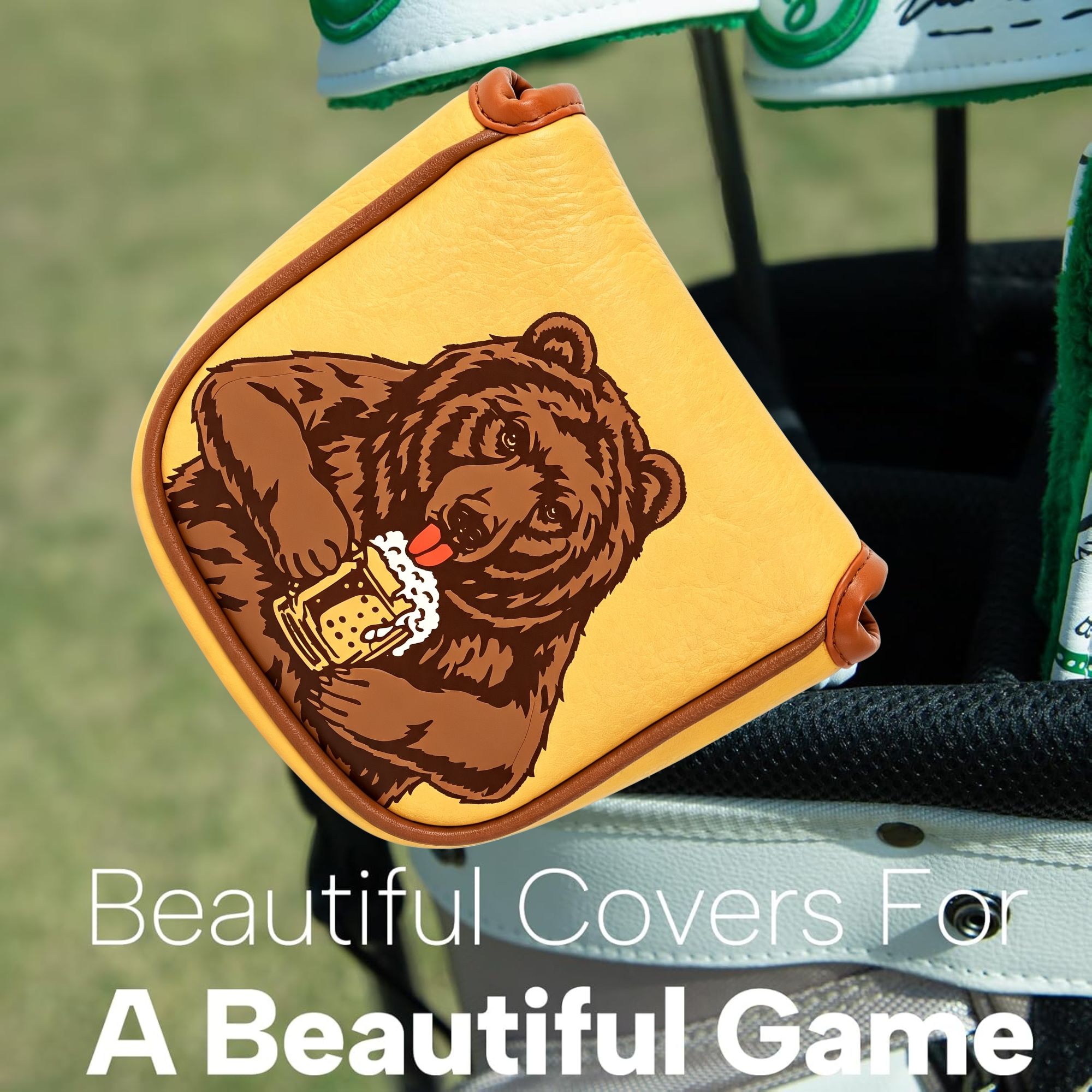 Capa de Putter de Golfe Bordad - Beer & Wine Grab avaliação e preço