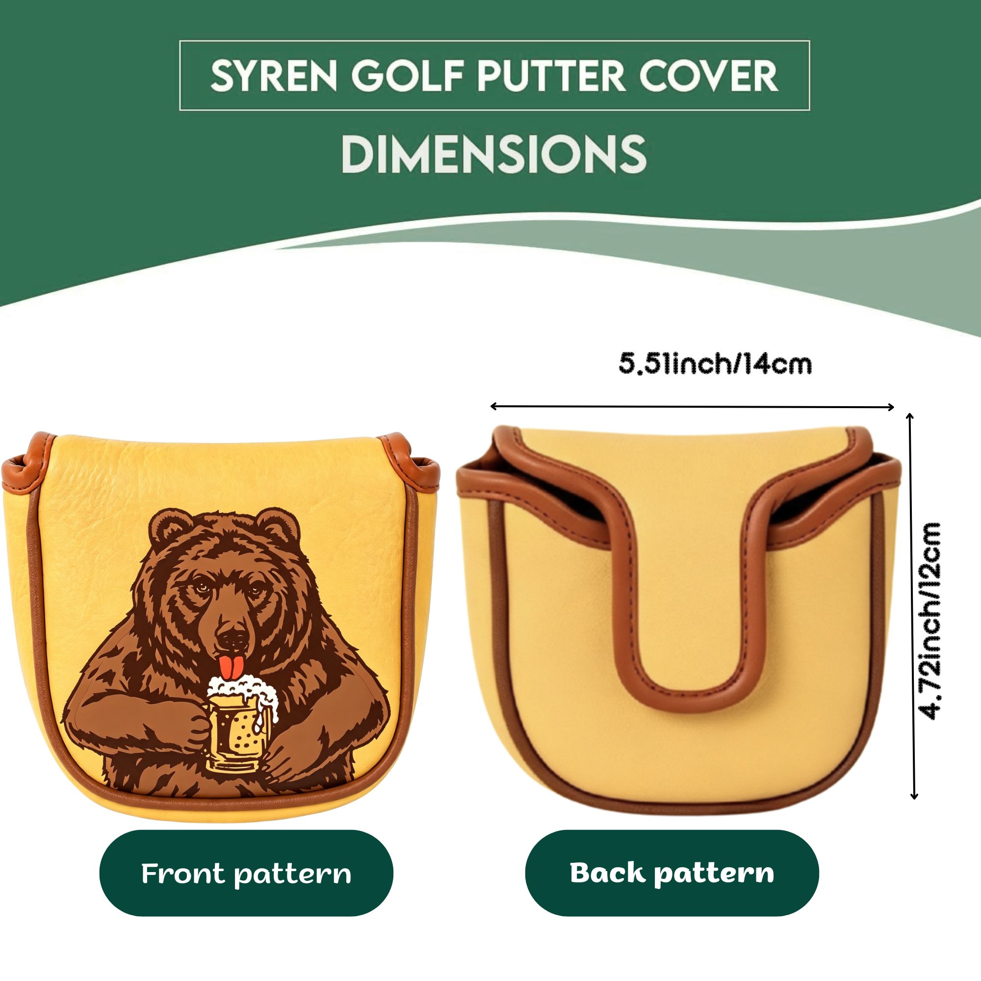 Capa de Putter de Golfe Bordad - Beer & Wine Grab avaliação e preço