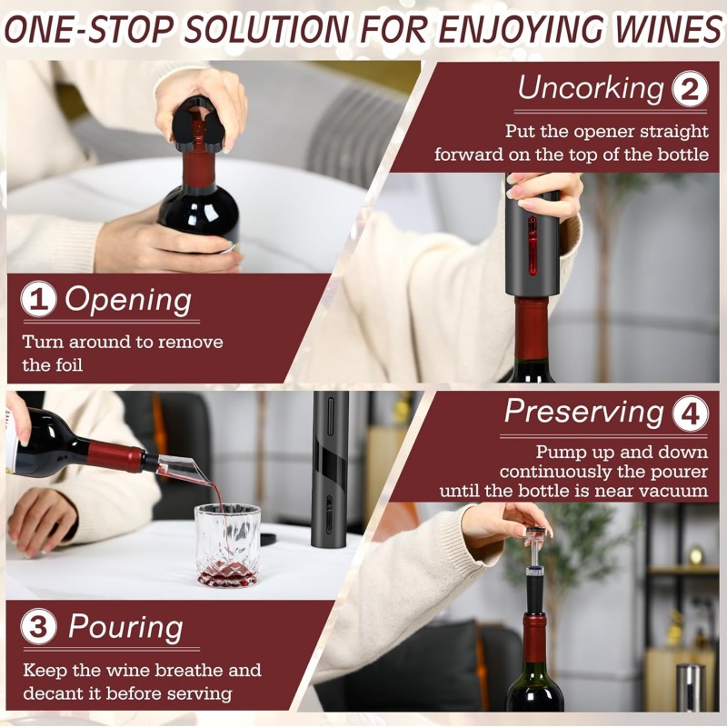 Recarregável multifuncional el - Wine Beer Opener avaliação e preço