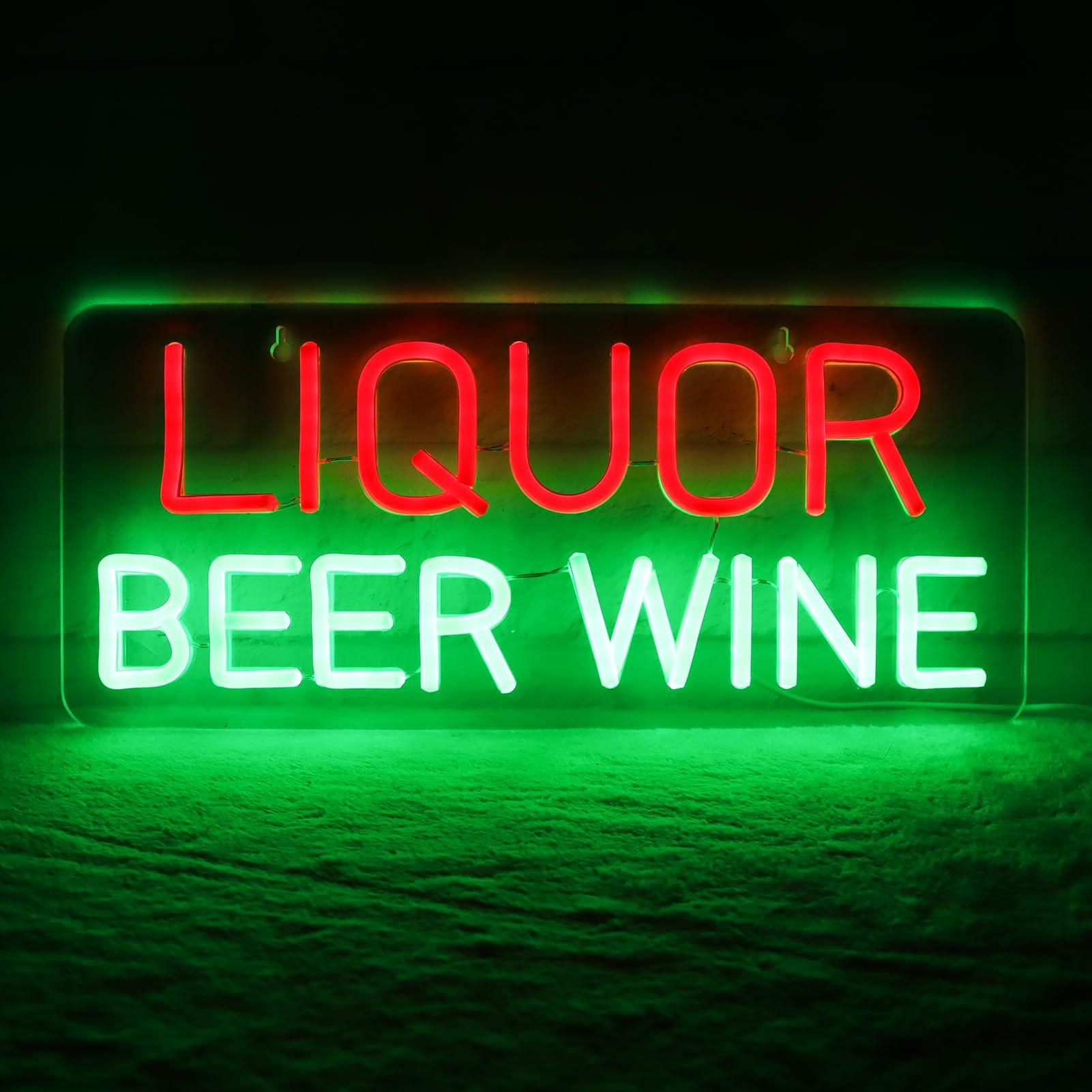 Letreiros Neon de Licor, Cerve - Wine In Beer Store avaliação e preço
