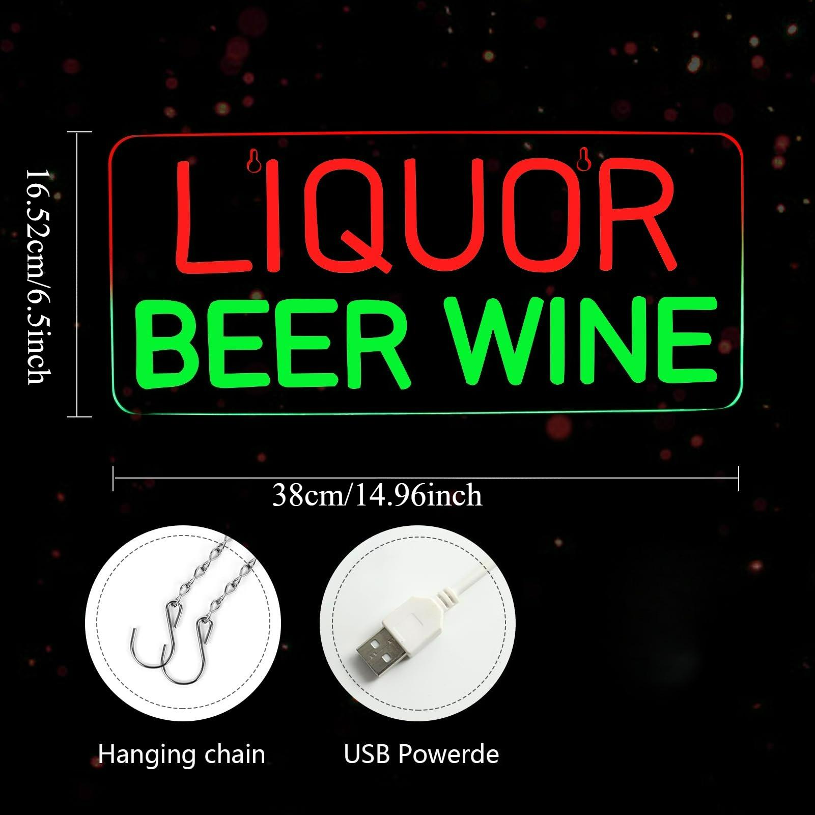 Letreiros Neon de Licor, Cerve - Wine In Beer Store avaliação e preço