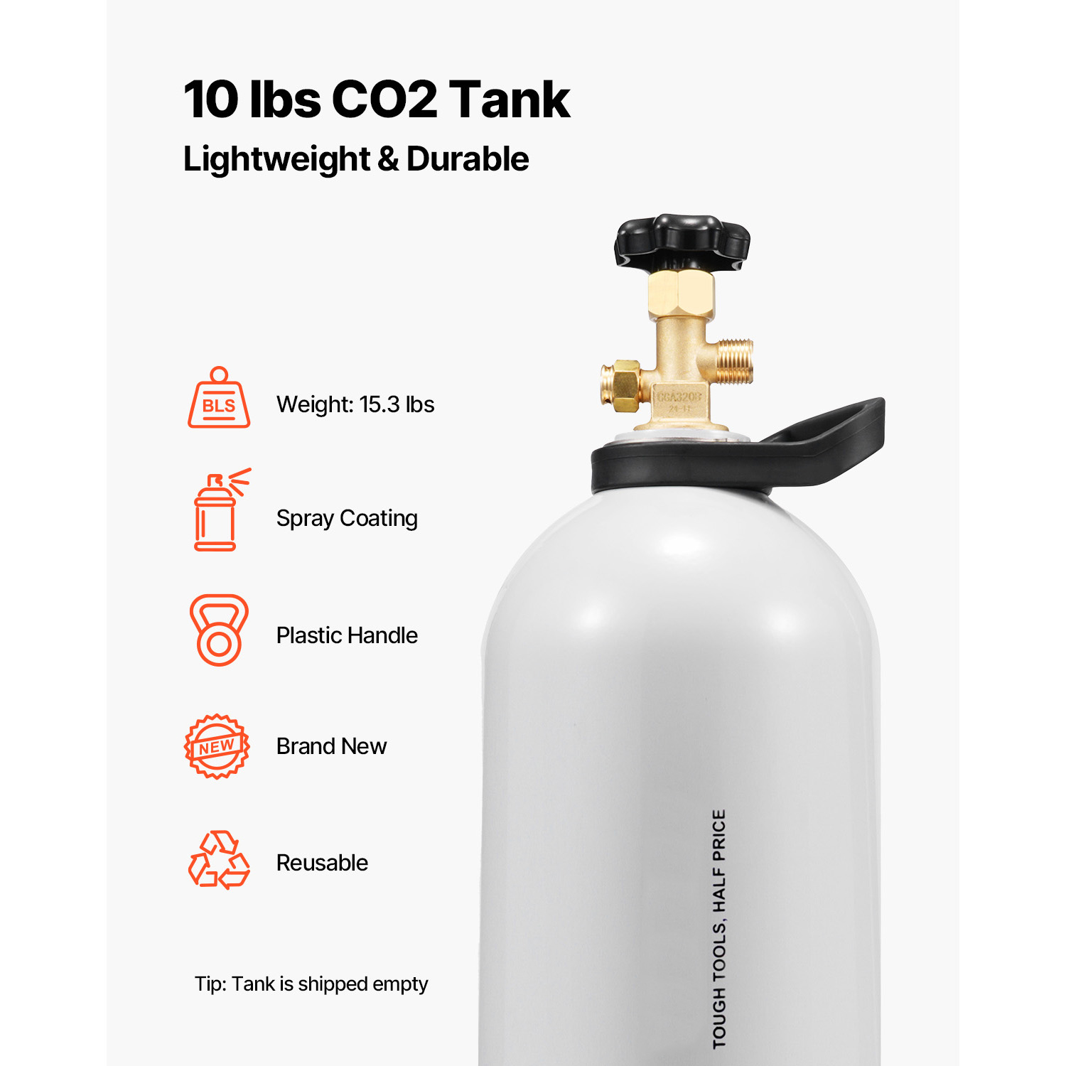 Tanque de CO2 SucceBuy 10 lbs  - Beer & Wine Grab avaliação e preço