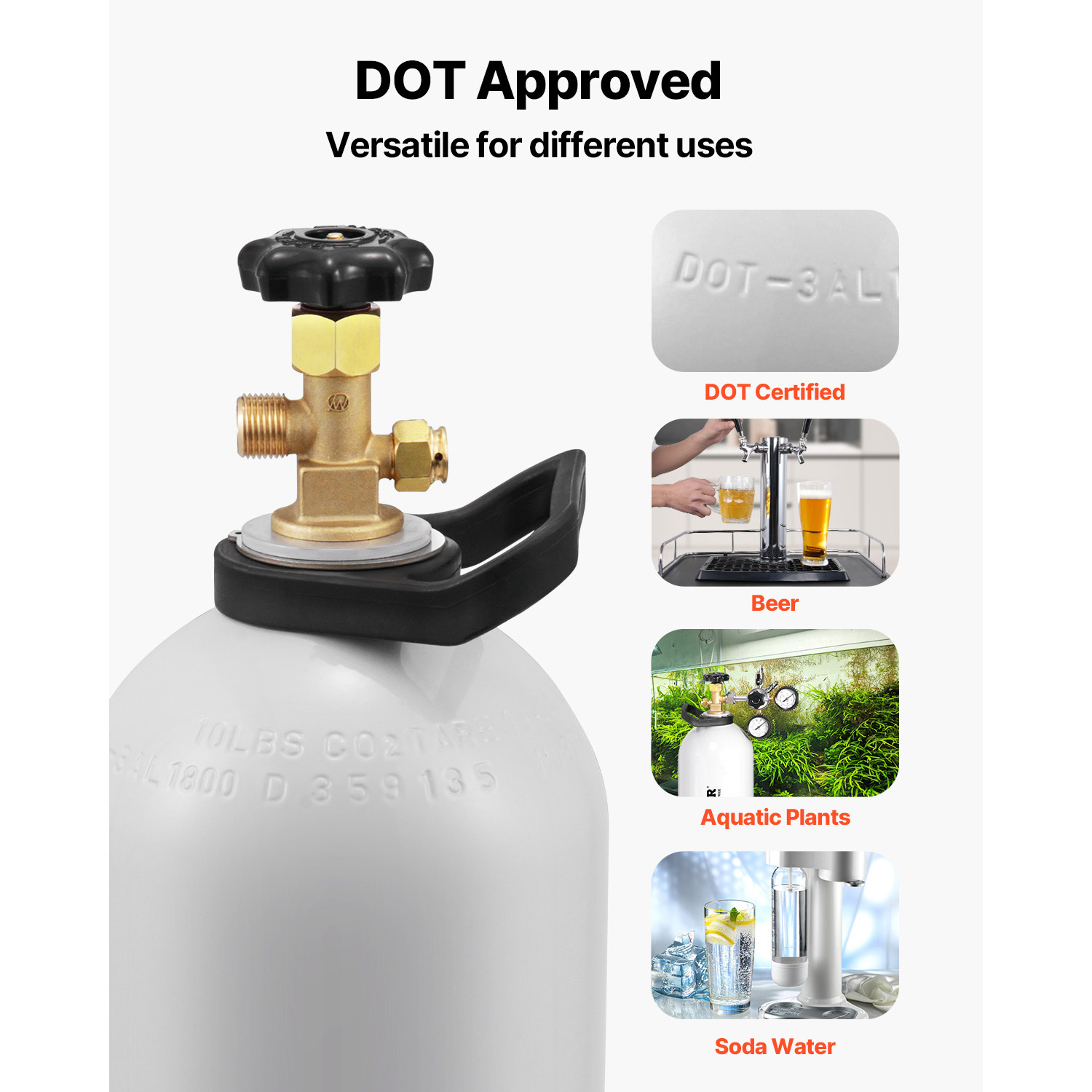 Tanque de CO2 SucceBuy 10 lbs  - Beer & Wine Grab avaliação e preço