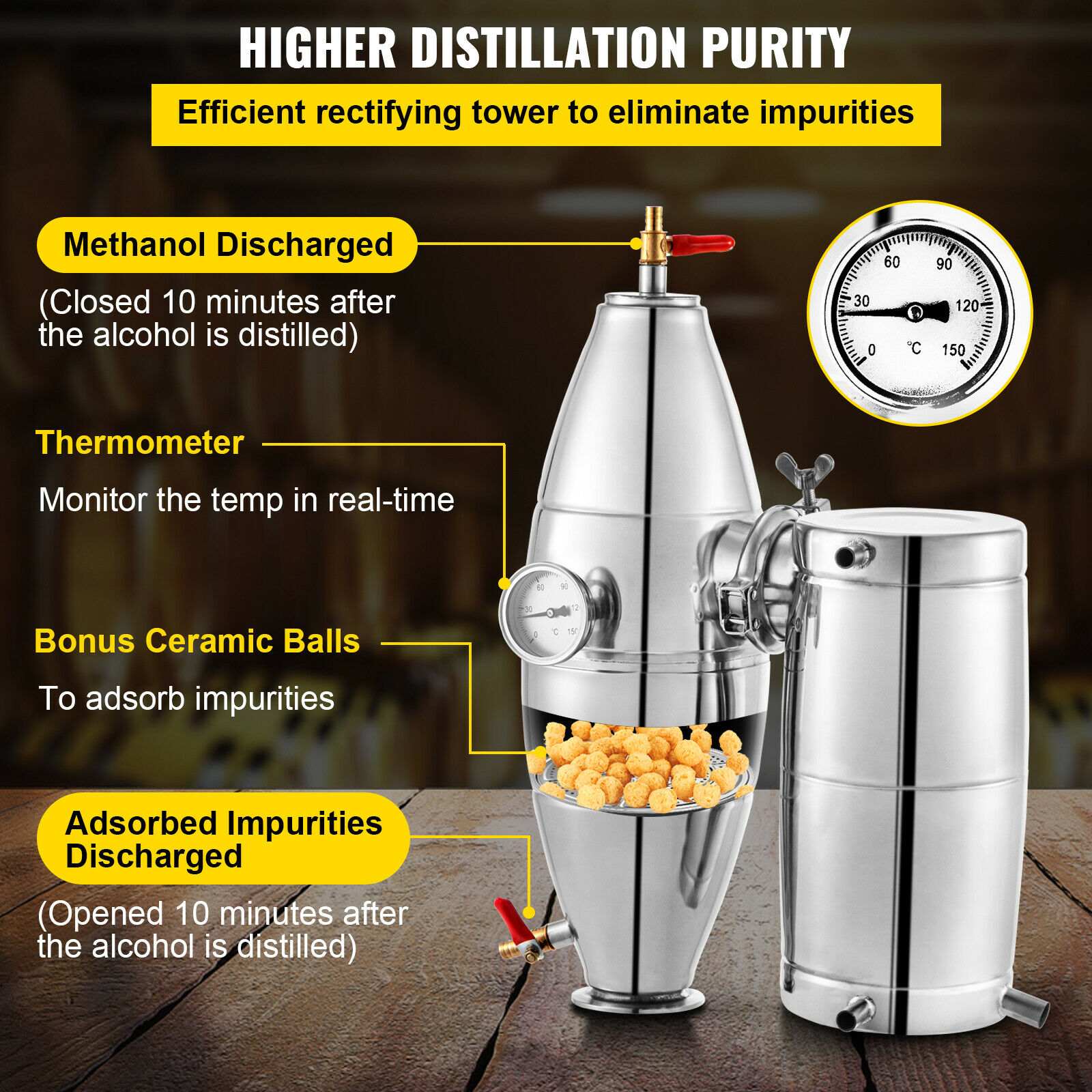 SucceBuy 20L-70L Máquina de de - Wine Beer Liquor avaliação e preço